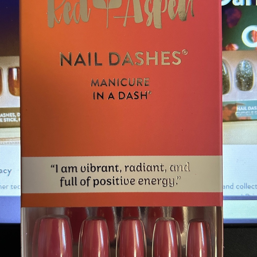 Red Aspen Nail Dashes - Vibrant Pink Dawn Is Vibrant